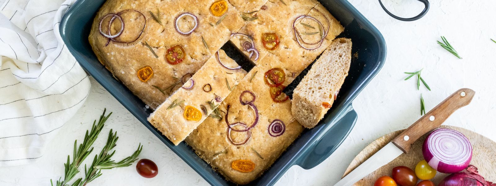 Špaldová focaccia